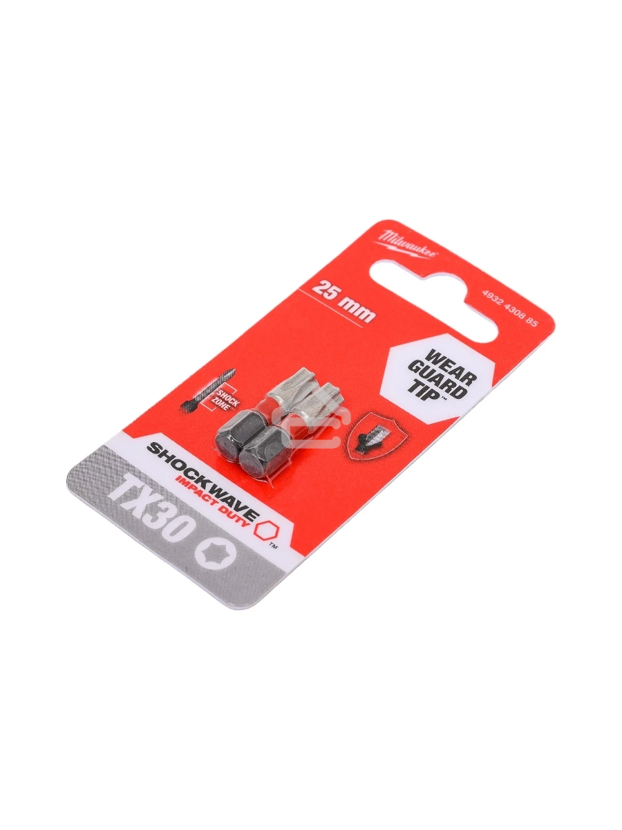 Бита Milwaukee Shockwave TX30 25мм 2шт (4932430885)