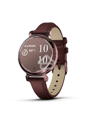 Смарт-часы Garmin Lily 2 Classic темно-бронзовый, ежевичный кожаный ремешок 35,4мм