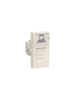 Розетка RJ45 EKF PROxima, категории 5e (ширина 1 модуль) E1MK015E-135-10