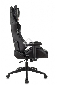 Кресло игровое Бюрократ VIKING 4 AERO BLACK EDITION черный искусст.кожа/ткань