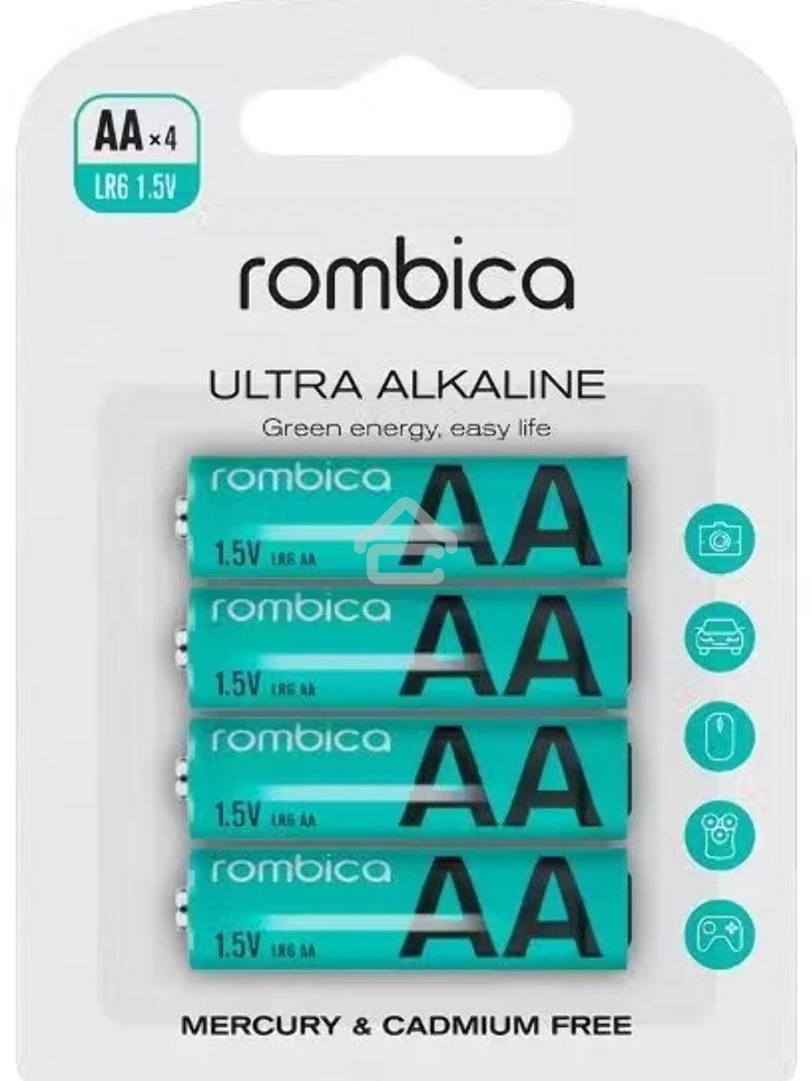 Батарея ALKALINE AA X 4 AB-LR06A ROMBICA