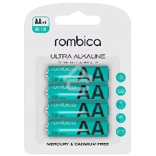 Батарея ALKALINE AA X 4 AB-LR06A ROMBICA