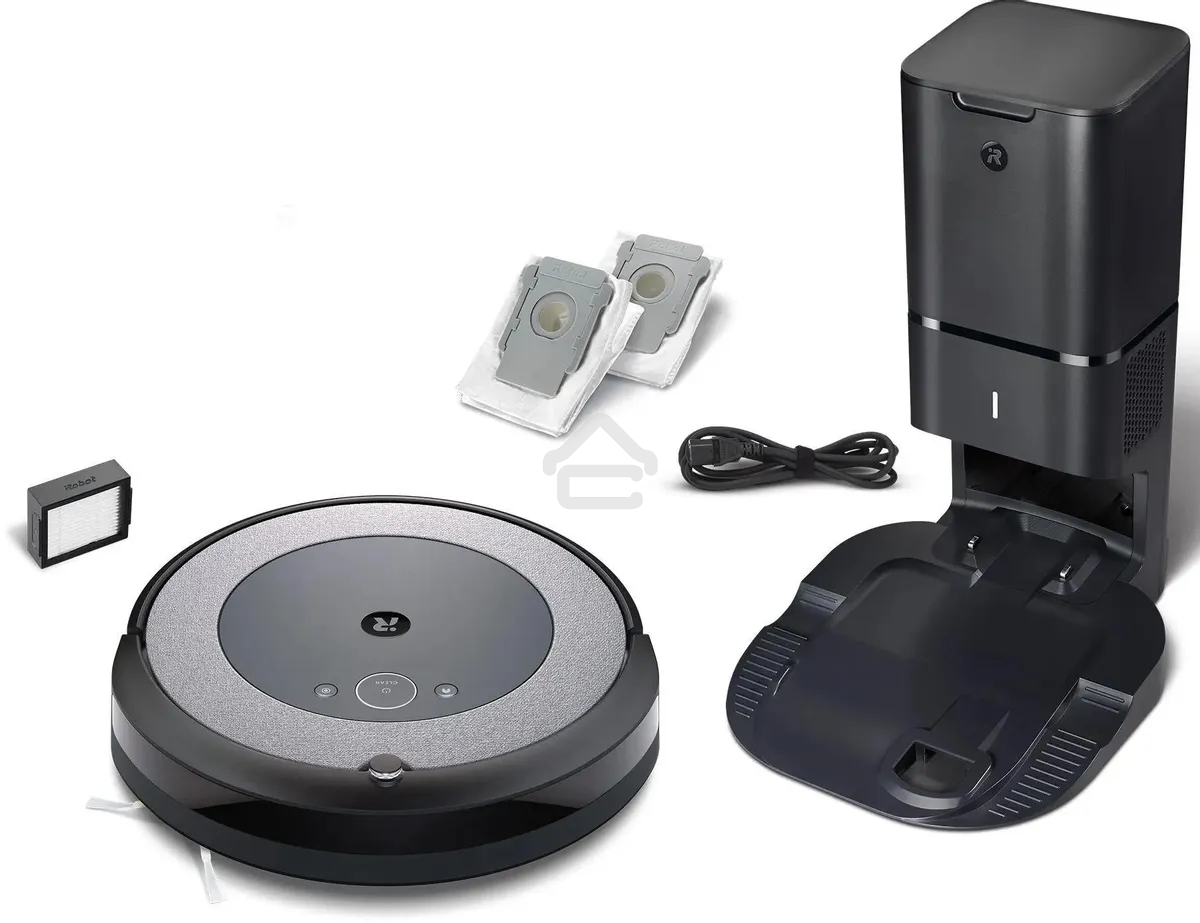 Робот-пылесос IROBOT Roomba i3+, серый/черный i355840plus_rnd