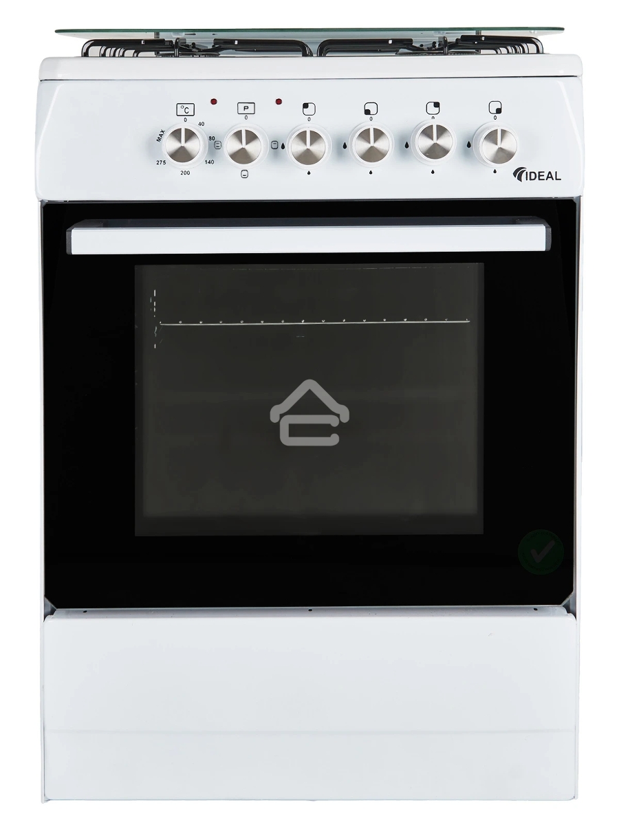 Плита комбинированная IDEAL L 110 белый, конфорок 4 газовых, духовка 65 л, 60 см x 85 см x 60 см