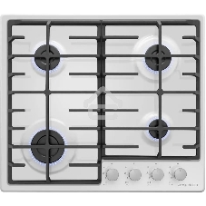 Газовая варочная панель Maunfeld EGHE.64.6CW/G, 4 конфорки, эмалированная сталь, белый