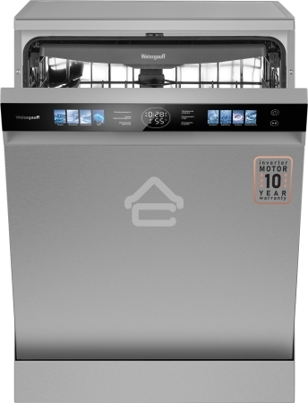 Посудомоечная машина Weissgauff DW 998 Touch Inverter Dual Fan Dry, нержавеющая сталь, 60 см, 15 компл., 47 дБ, класс A+++