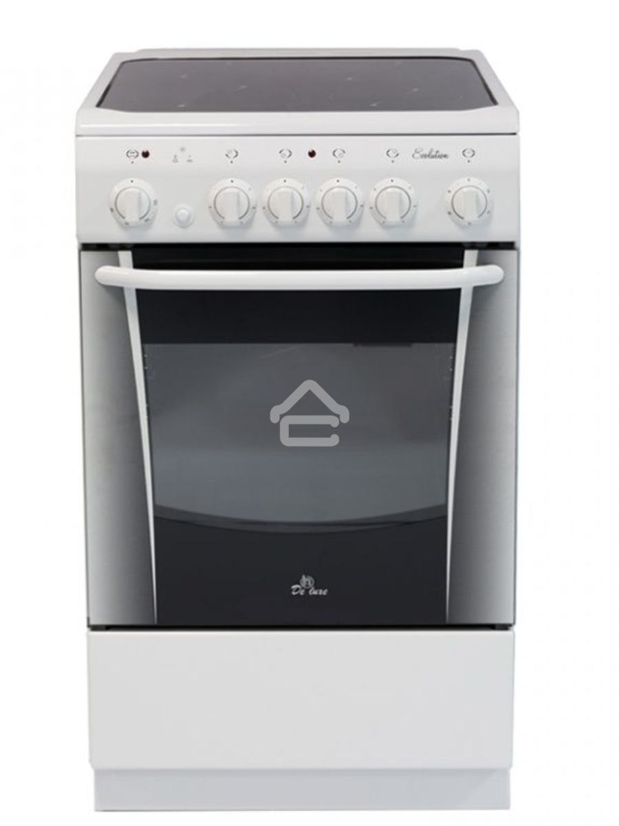 Плита электрическая De Luxe 506004.03ЭС белый, конфорок 4 шт, духовка 60 л, 50 см x 85 см x 60 см