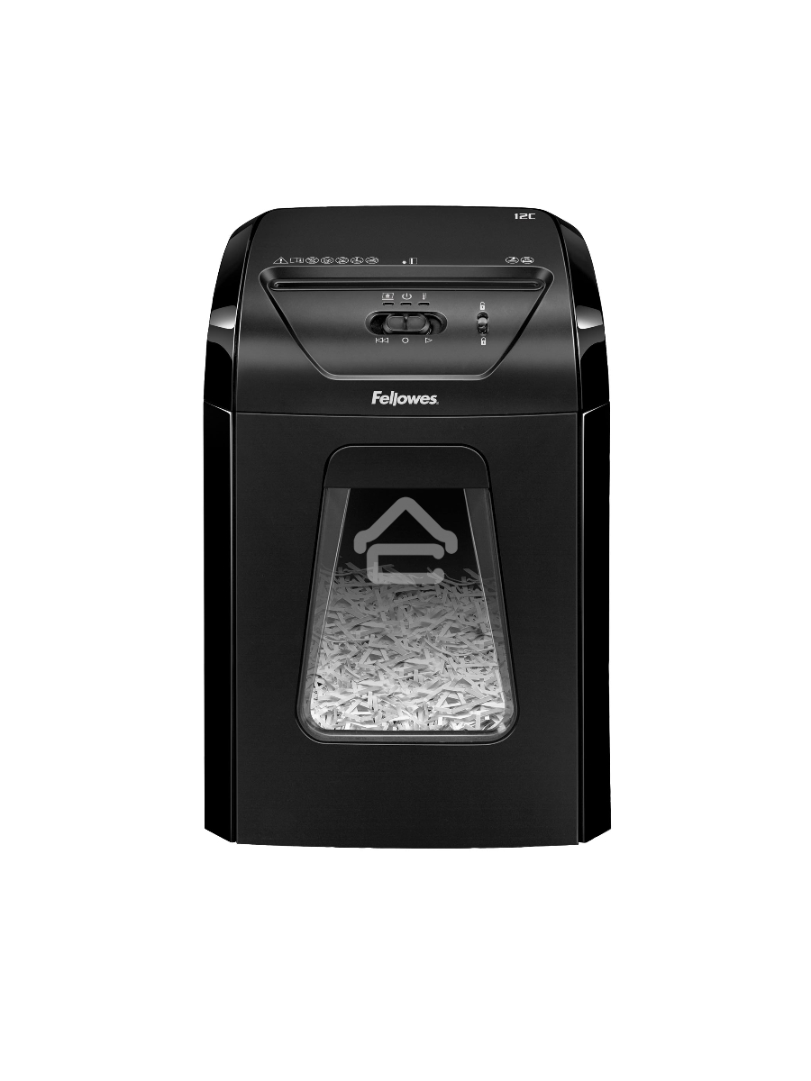 Шредер Fellowes PowerShred 12C FS-71201 {DIN P-4, 4х40мм, 12лст., 18лтр.,Safety Lock}