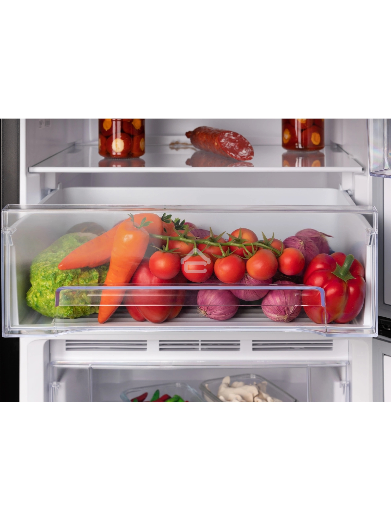 Холодильник Nordfrost NRB 131 B черный двухкамерный 170/100 л морозилка снизу, капельная система