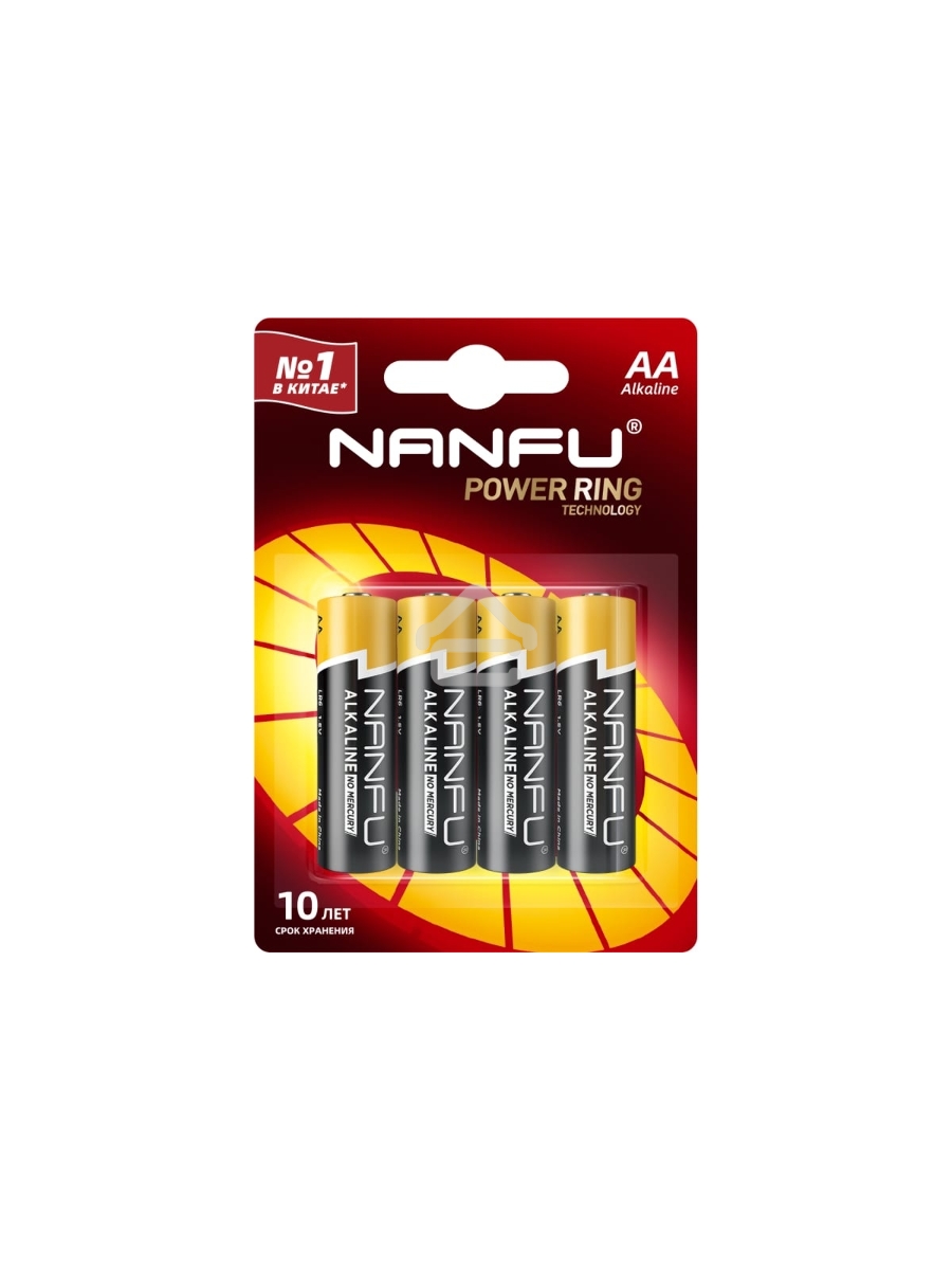 Батарейка Nanfu AA (4шт.) (LR6 4B)