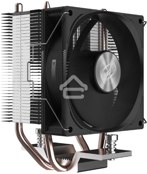 Кулер для процессора PCCooler R200 S115X/1200/1700/AM4/AM5 (TDP 110W, 90мм Non LED Fan, 2 тепловые трубки 6мм, 2200RPM, 28,3dBa)