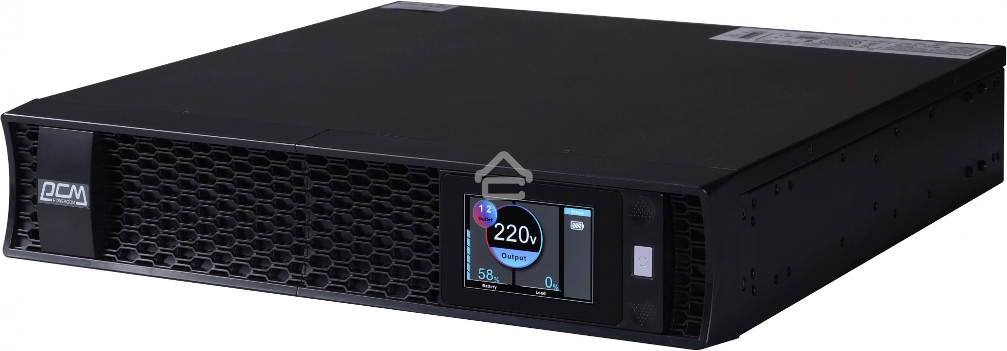 Источник бесперебойного питания Powercom Next, On-Line, 3000VA/3000W, Rack/Tower, 8*IEC320-C13 + 2*C19, LCD, Serial+USB, SmartSlot, подкл. доп. Батарей (2027233)