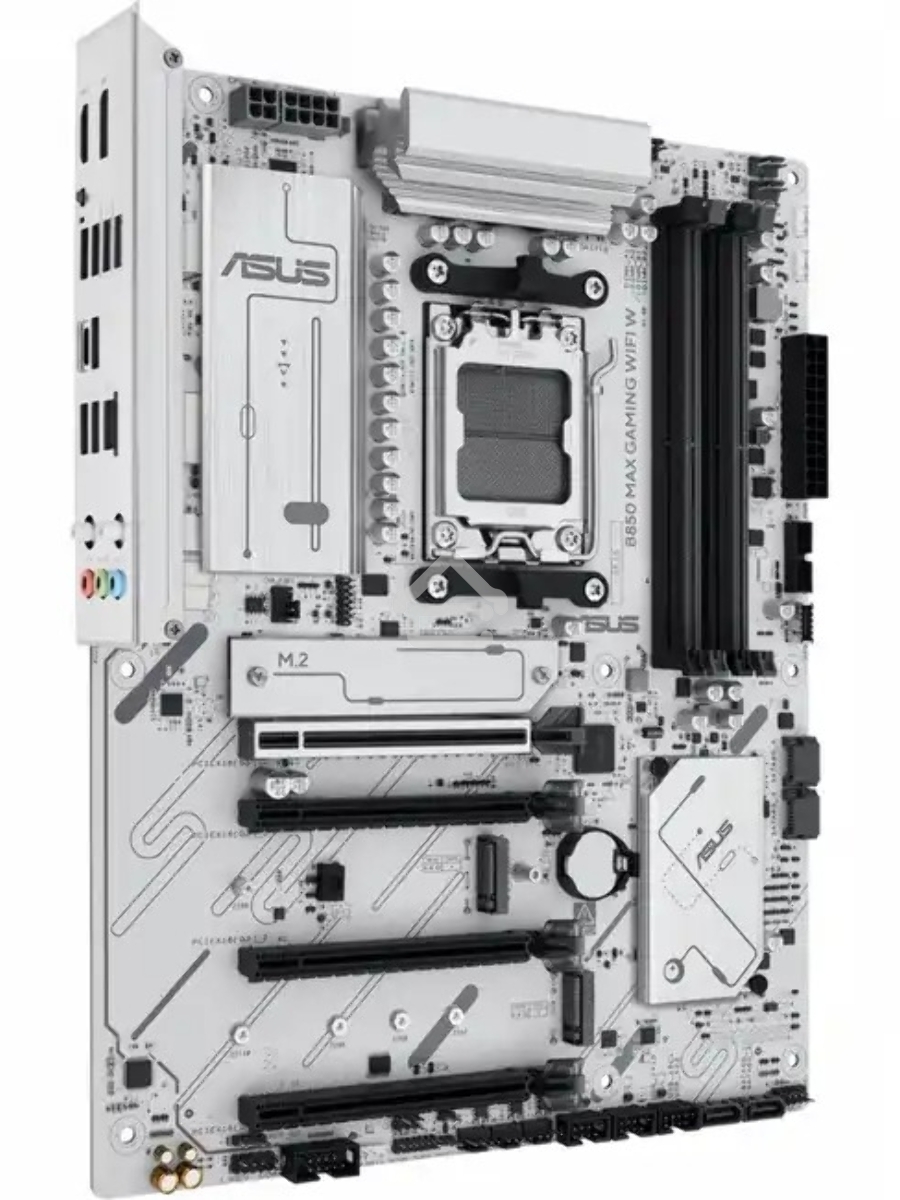 Материнская плата ASUS B850 MAX GAMING WIFI W, AM5, AMD B850, 4xDDR5, 4xSATA, 3xM.2, 1xPCIe 5.0 x16, 1xPCIe 4.0 x4, 2xPCIe 3.0 x1, 1xDisplayPort, 1xHDMI, 1x2.5Gb LAN, Wi-Fi 6E, Bluetooth 5.3, 1xUSB-C 10Gbps, 3xUSB-A 10Gbps, 2xUSB-A 5Gbps, 2xUSB-A 2.0, 3x3