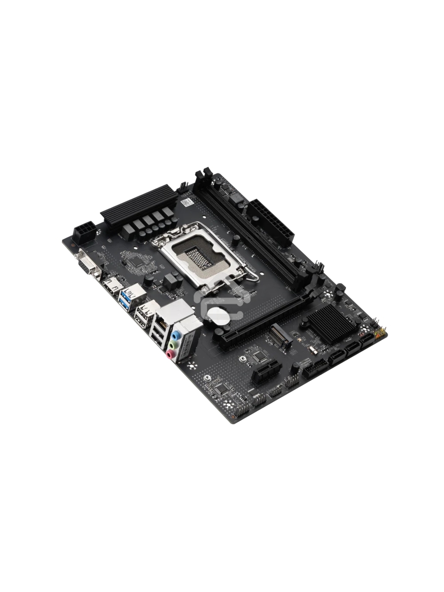 Материнская плата Maxsun Challenger B760M-F, LGA 1700, Intel B760, 2xDDR4, 3xSATA III, 2xM.2, 1xPCIe 4.0 x16, 1xHDMI, 1xVGA, 1xRJ-45 1Gb LAN, 2xUSB 3.2 Gen 1, 4xUSB 2.0, 3x3.5 мм, 5.1, mATX