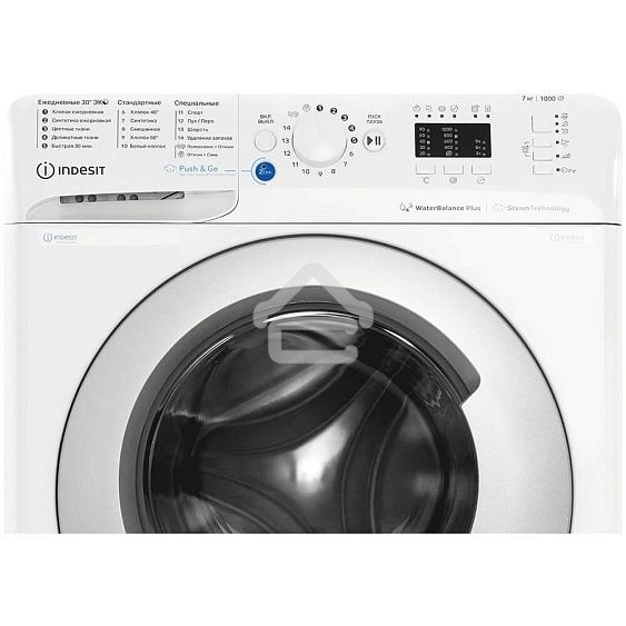 Стиральная машина Indesit BWSA 7109 WSV белый, загрузка фронтальная 7 кг, 1000 об/мин, класс: A