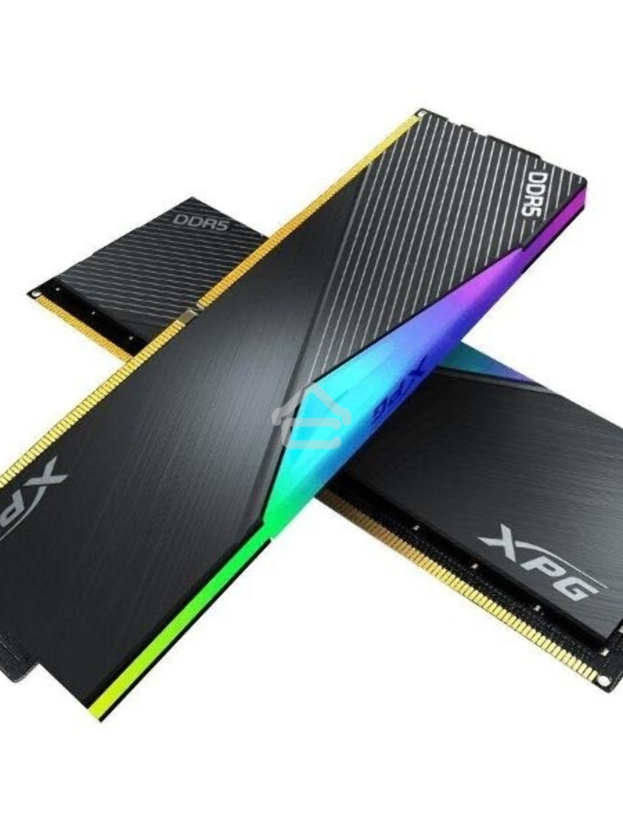 Оперативная память XPG Lancer, DDR5, 32GB (2x16GB), 6400MHz, CL32, DIMM, с радиаторами, RGB, черный