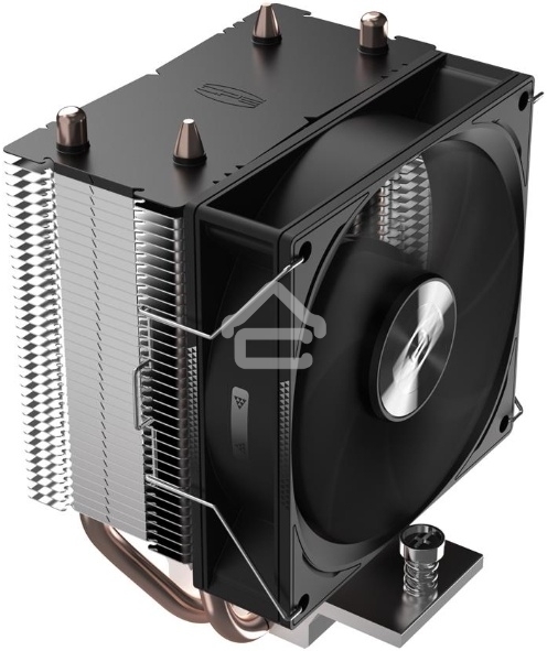 Кулер для процессора PCCooler R200 S115X/1200/1700/AM4/AM5 (TDP 110W, 90мм Non LED Fan, 2 тепловые трубки 6мм, 2200RPM, 28,3dBa)