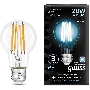 Лампа светодиодная Gauss Filament 20Вт цок.:E27 груша 220B св.свеч.бел.нейт. (упак.:10шт)
