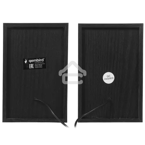 Акустическая система Gembird SPK-201, черный МДФ,2х2,5 Вт, регулятор громкости, USB