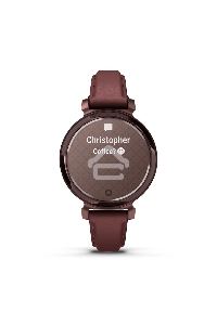 Смарт-часы Garmin Lily 2 Classic темно-бронзовый, ежевичный кожаный ремешок 35,4мм