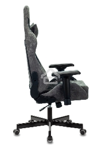 Кресло игровое Бюрократ VIKING 7 KNIGHT B FABRIC черный текстиль/эко.кожа крестовина металл/пластик