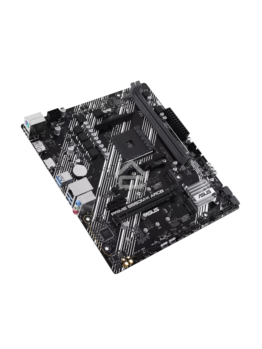 Материнская плата ASUS PRIME B550M-K ARGB, Socket AM4, AMD B550, 2xDDR4, 4xSATA, 2xM.2, 1xPCI-E 4.0 x16, 1xPCI-E x1, 1xHDMI, 1xDP, 1x 1Gb LAN, 4xUSB-A 3.2 Gen 1, 2xUSB-A 2.0, 3x3.5 мм, 7.1, Micro-ATX