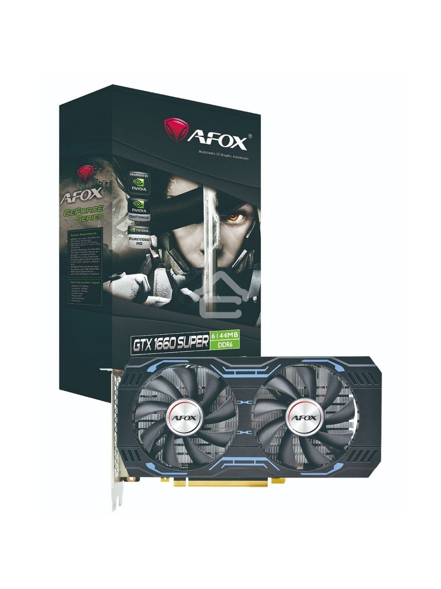 Видеокарта Afox GTX1660 SUPER 6GB GDDR6 192bit DVI DP HDMI 2FAN RTL