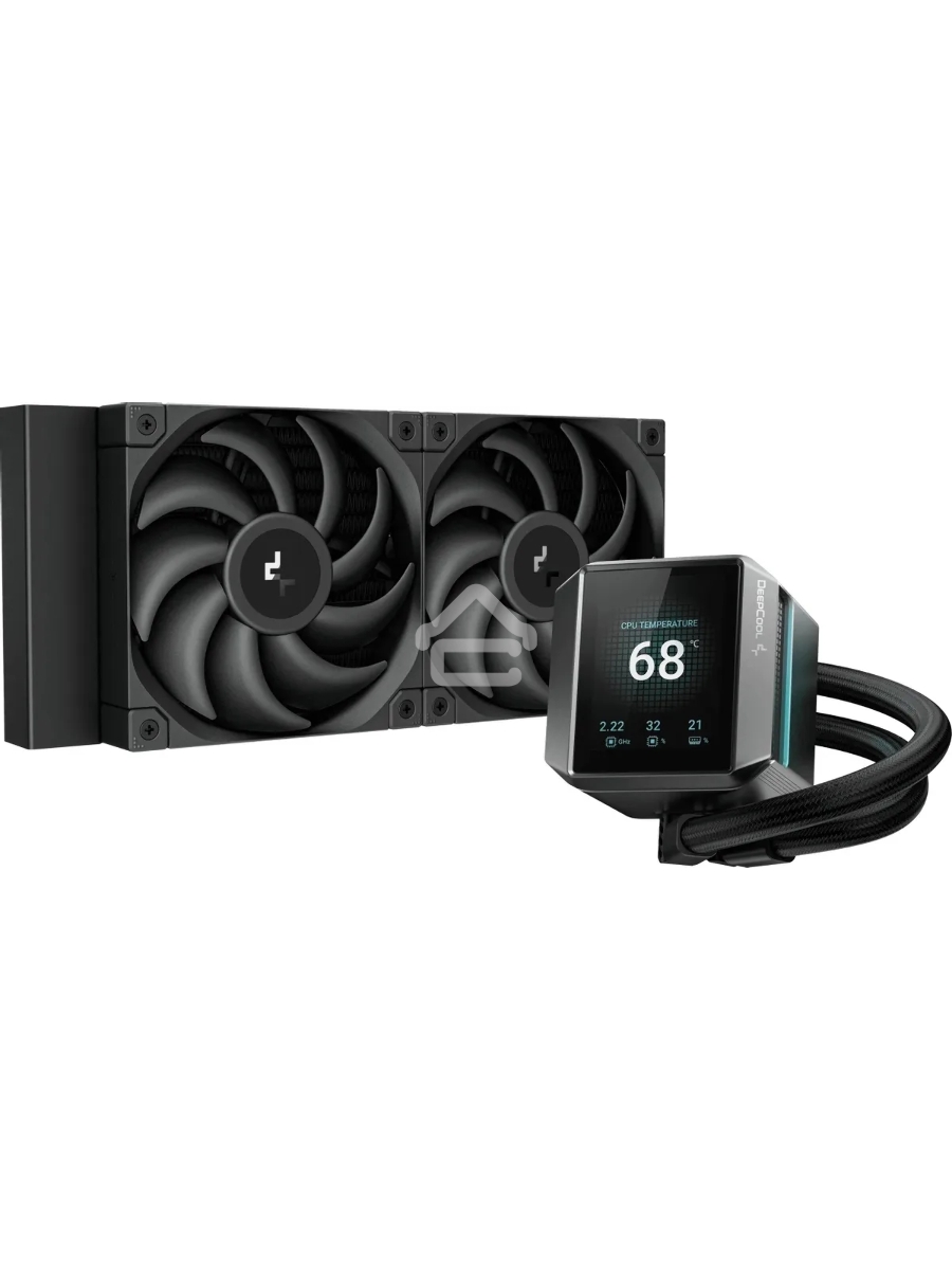 Система жидкостного охлаждения DEEPCOOL MYSTIQUE 240 ARGB черный, 120 мм, алюминий, 2150 об/мин, 36.49 дБ, 4 pin, 280 Вт