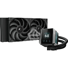 Система жидкостного охлаждения DEEPCOOL MYSTIQUE 240 ARGb черный, 120 мм, алюминий, 2150 об/мин, 36.49 дБ, 4 pin, 280 Вт