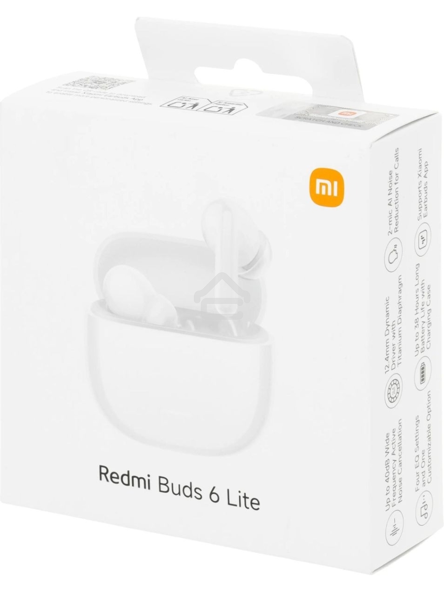 Наушники беспроводные Redmi Buds 6 Lite белый M2349E1