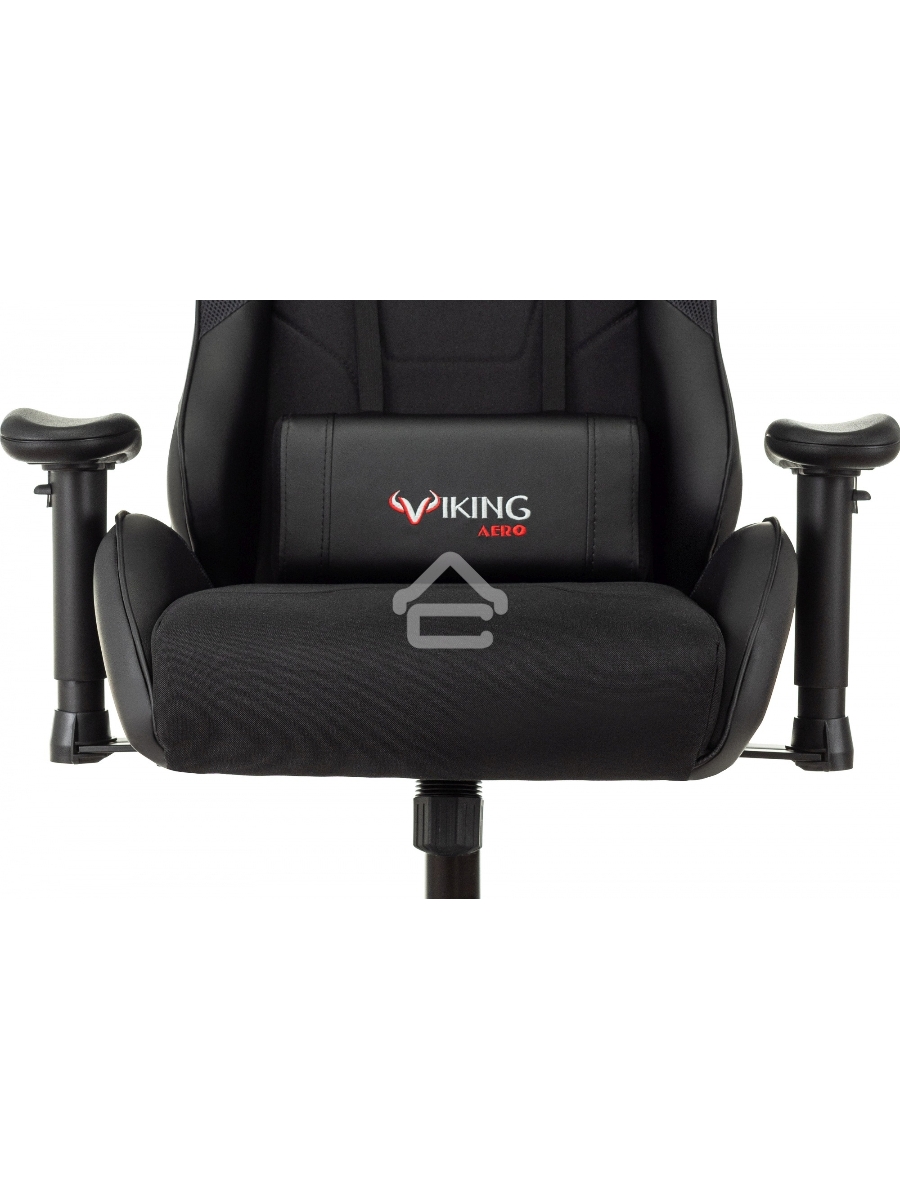 Кресло игровое Бюрократ VIKING 4 AERO BLACK EDITION черный искусст.кожа/ткань
