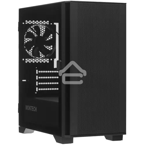 Компьютерный корпус Montech AIR 100 LITE черный без БП mATX 2x120mm 1xUSB2.0 2xUSB3.0 audio bott PSU