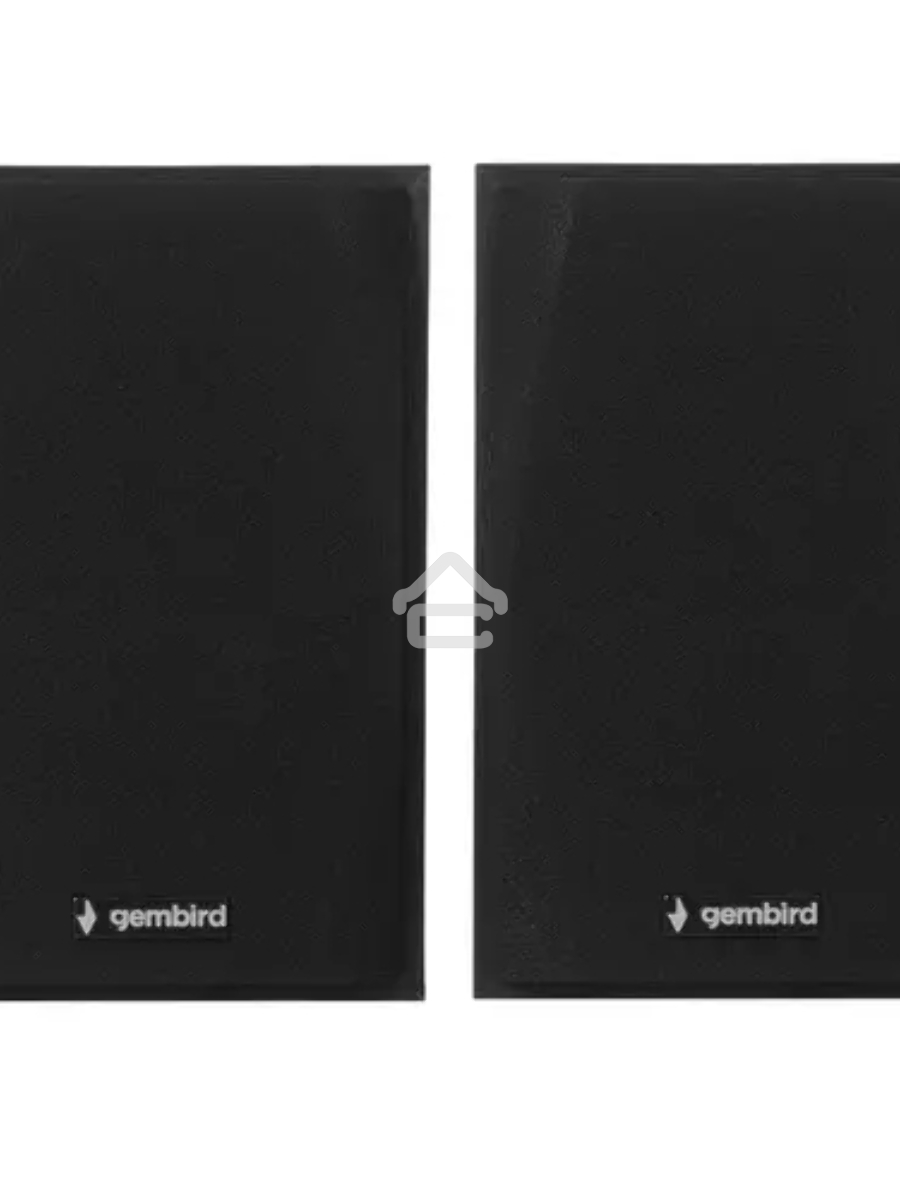 Колонки Gembird SPK-201, черный МДФ,2х2,5 Вт, регулятор громкости, USB