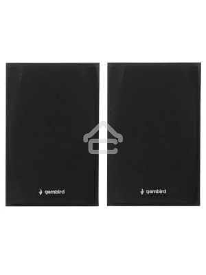 Колонки Gembird SPK-201, черный МДФ,2х2,5 Вт, регулятор громкости, USB
