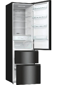 Холодильник Hisense RM469N4AFD1 двухкамерный, черный, 229/113, морозилка снизу, Total No Frost