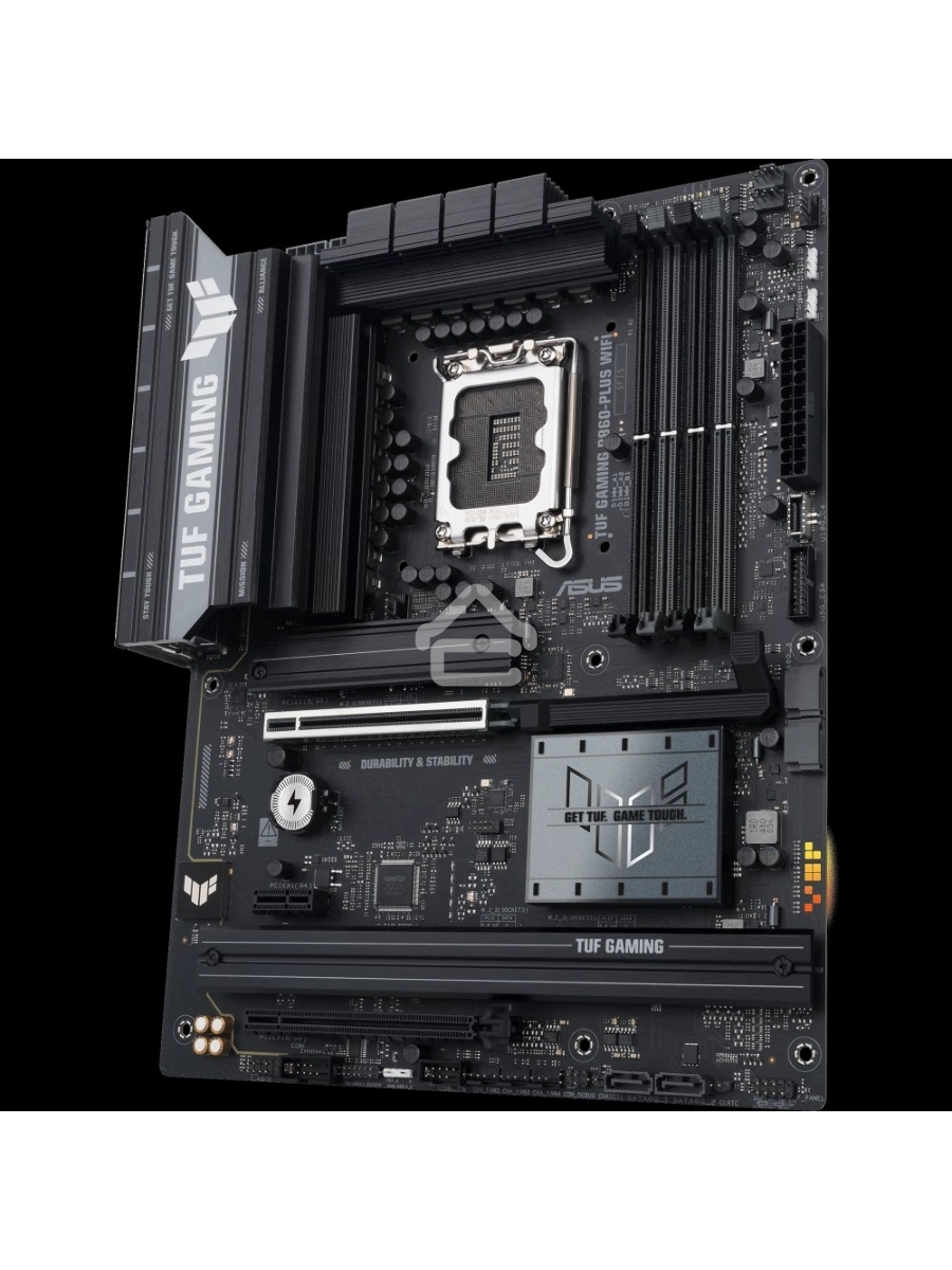 Материнская плата ASUS TUF GAMING B860-PLUS WIFI, LGA 1851, Intel B860, 4xDDR5, 4xSATA, 3xM.2, 1xPCIe 5.0 x16, 1xPCIe 4.0 x16, 1xDP, 1xHDMI, 1x 2.5Gb LAN, 1xUSB 20Gbps, 2xUSB 10Gbps, 3xUSB 5Gbps, 2xUSB 2.0, 5x3.5 мм, 7.1, ATX