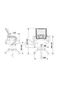 Кресло компьютерное Бюрократ CH-695N/SL/BL/TW-11 спинка сетка синий TW-05, сиденье черный TW-11, крестовина хром