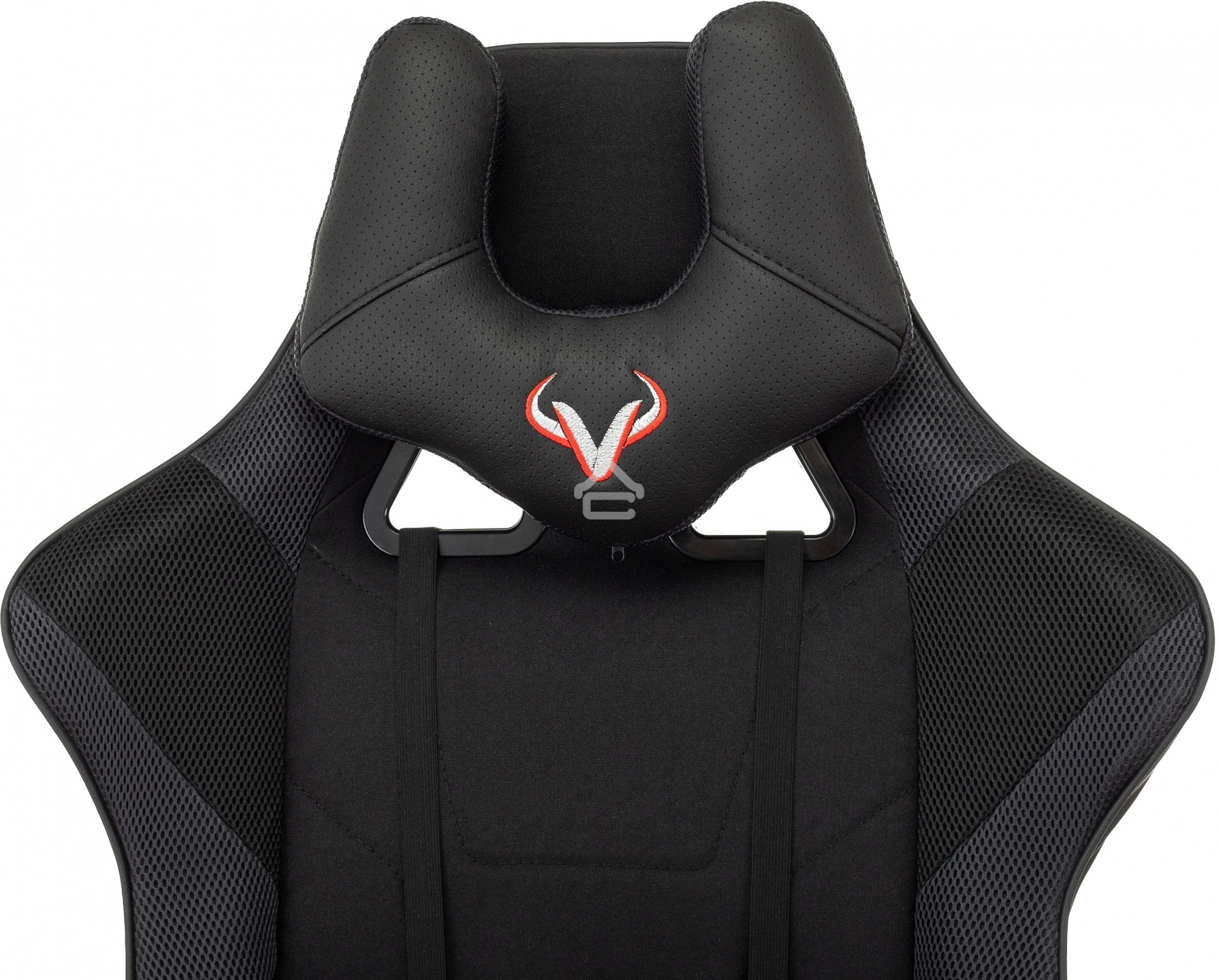 Кресло игровое Бюрократ VIKING 4 AERO BLACK EDITION черный искусст.кожа/ткань