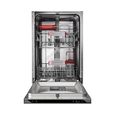 Встраиваемая посудомоечная машина Kuppersberg, High-Tech, 45 см, 10 комплектов, 3 корзины, 7 программ, конденсационная сушка, автоматическое открывание двери, LED подсветка, кнопочное управление, энергоэффективность А+++