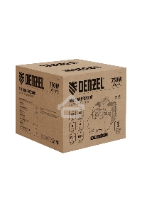Компрессор  DLS750/6 безмасляный малошумный 750 Вт, 140 л/мин,ресивер 6 л  Denzel