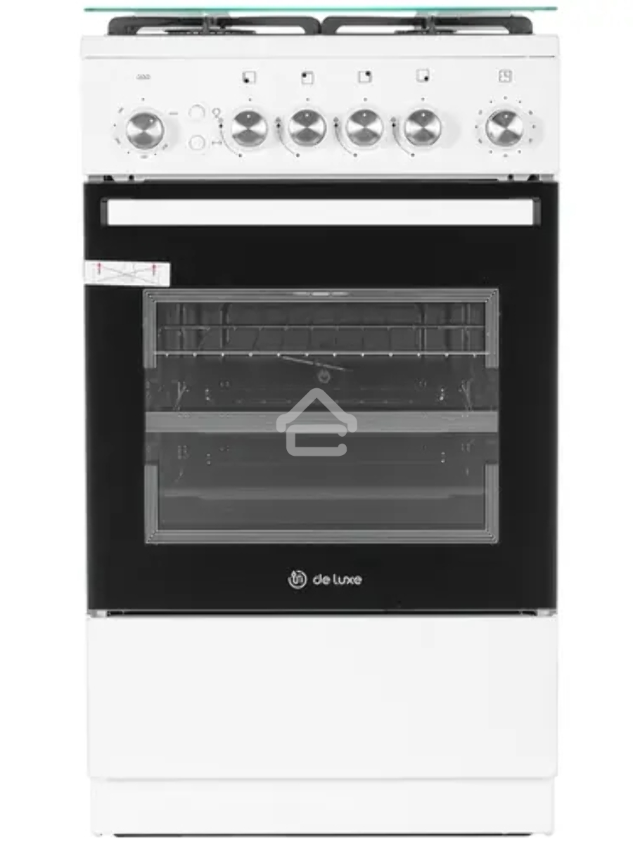 Плита газовая De Luxe 5040.40Г (кр) ЧР 016 бежевый, конфорок 4 шт, духовка 43 л, 50 см x 85 см x 50 см