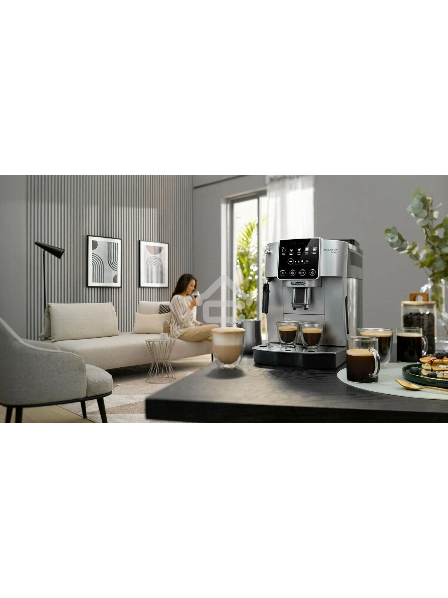 Кофемашина DeLonghi ECAM220.30.SB серебристо-черный, исп. кофе - зерновой/молотый, 1.8 л, 1450 Вт, 15 бар
