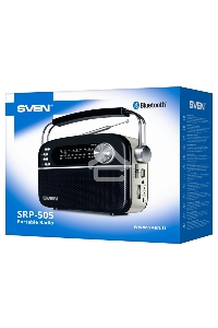 Радиоприёмник белый (4 Вт, FM/AM/SW, USB, SD/microSD, Bluetooth, 1200 мАч) SVEN SRP-505