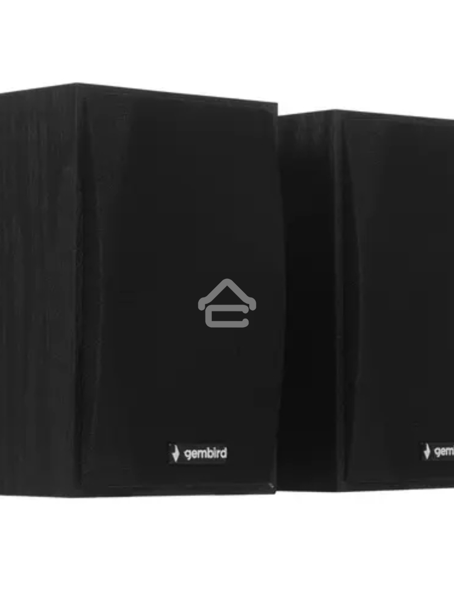 Колонки Gembird SPK-201, черный МДФ,2х2,5 Вт, регулятор громкости, USB