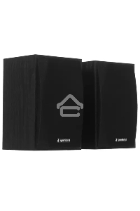 Колонки Gembird SPK-201, черный МДФ,2х2,5 Вт, регулятор громкости, USB