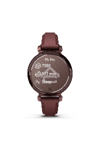 Смарт-часы Garmin Lily 2 Classic темно-бронзовый, ежевичный кожаный ремешок 35,4мм