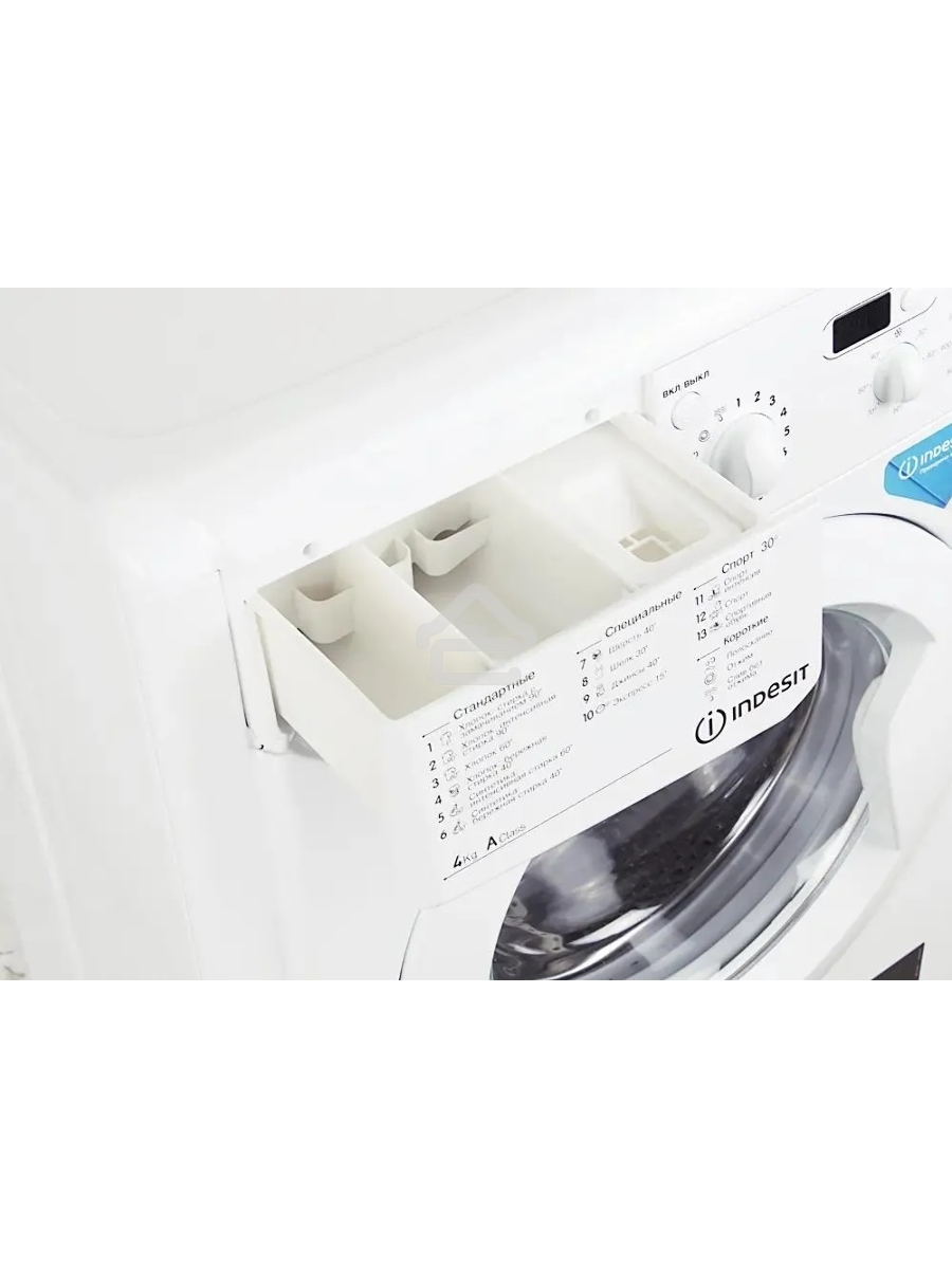 Стиральная машина Indesit IWUD 4105 белый, загрузка фронтальная 4 кг, 1000 об/мин., класс: А