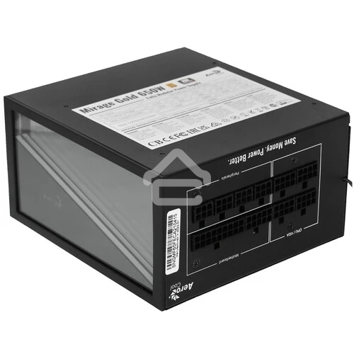 Блок питания Aerocool/Formula MIRAGE GOLD 650W, 650Вт, 80 PLUS Gold, 120мм, модульный, черный