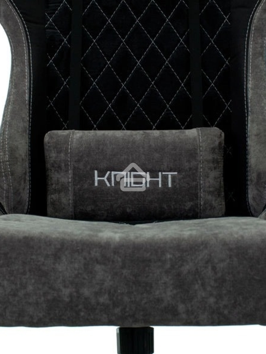 Кресло игровое Бюрократ VIKING 7 KNIGHT B FABRIC черный текстиль/эко.кожа крестовина металл/пластик