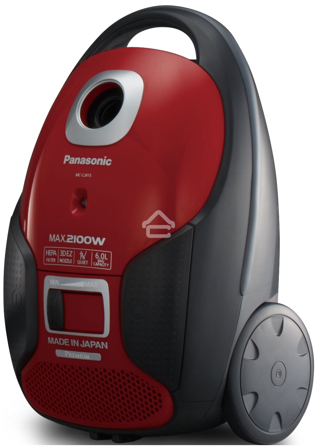 Пылесос Panasonic MC-CJ915R красный, 380 Вт/2100 Вт, уборка сухая, пылесборник мешок 6 л